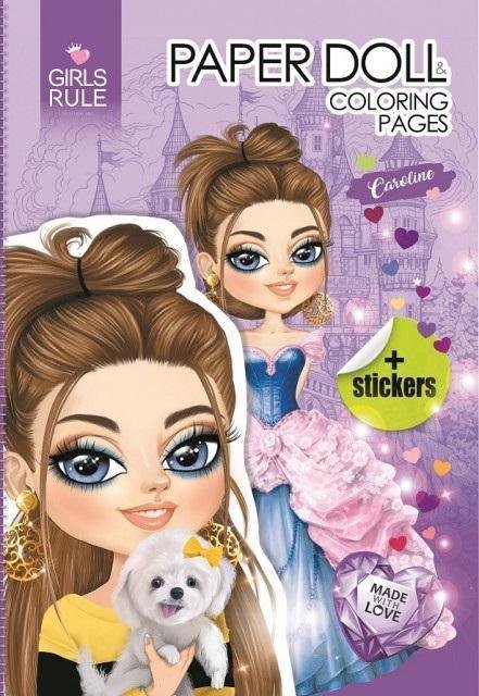 Midex Papierowa lalka do wycinania Caroline