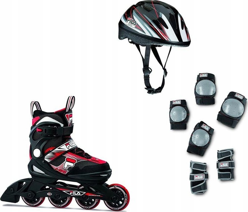 Rolki Fila J-One Combo 3 rekreacyjne regulowane czarne r. 28-32
