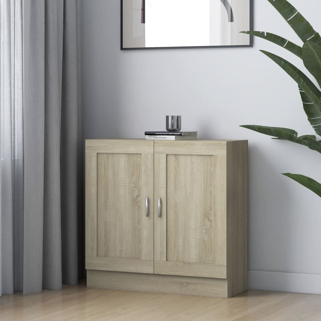 vidaXL Szafka na książki, dąb sonoma, 82,5x30,5x80 cm, płyta