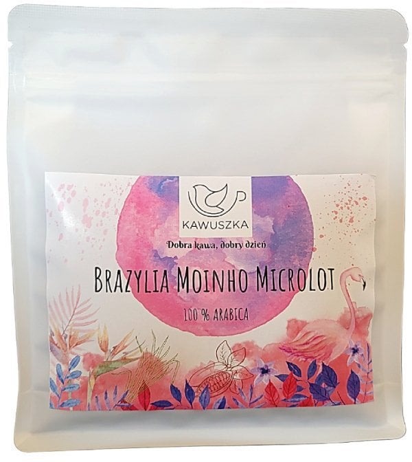 Kawa ziarnista Kawuszka Kawa ziarnista Brazylia Młyn Mikrolot 250g