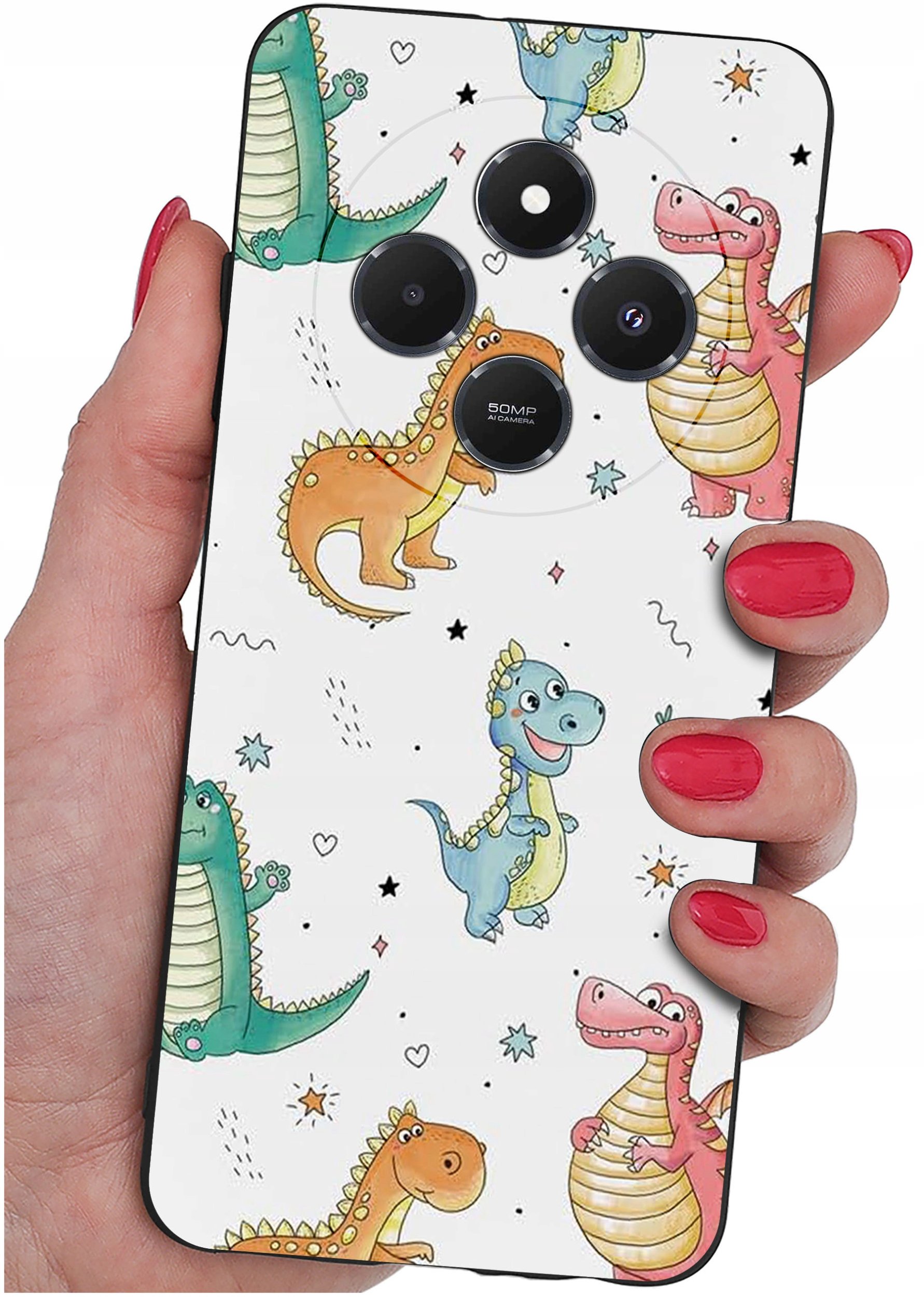 Etui do Xiaomi Redmi 14C WZORY |SILIKONOWE MATT CASE + SZKŁO 9H