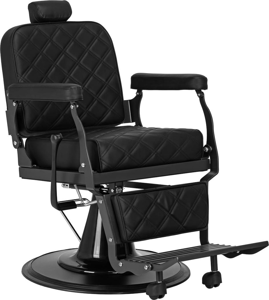 Fotel Barberski Carlos extra Czarny