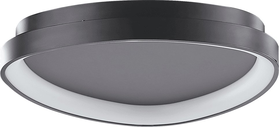 Lampa sufitowa Beliani Lampa sufitowa LED metalowa czarna NANDING