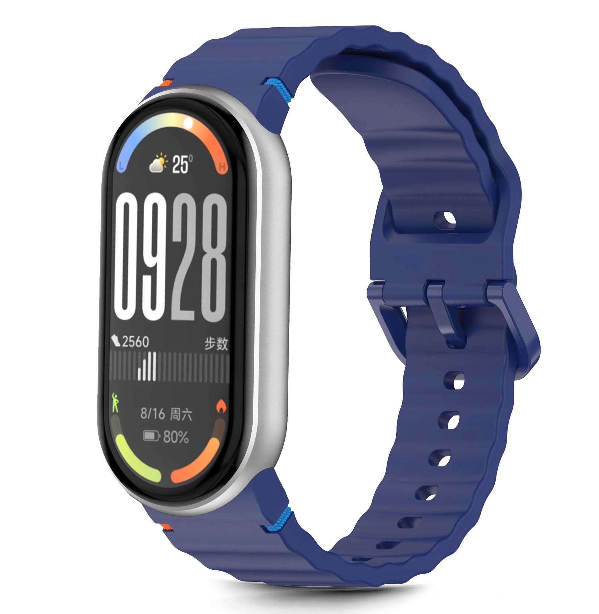 TECH-PROTECT SILICONE SPORT XIAOMI SMART BAND 8 / 9 / 10 / NFC STORM BLUE