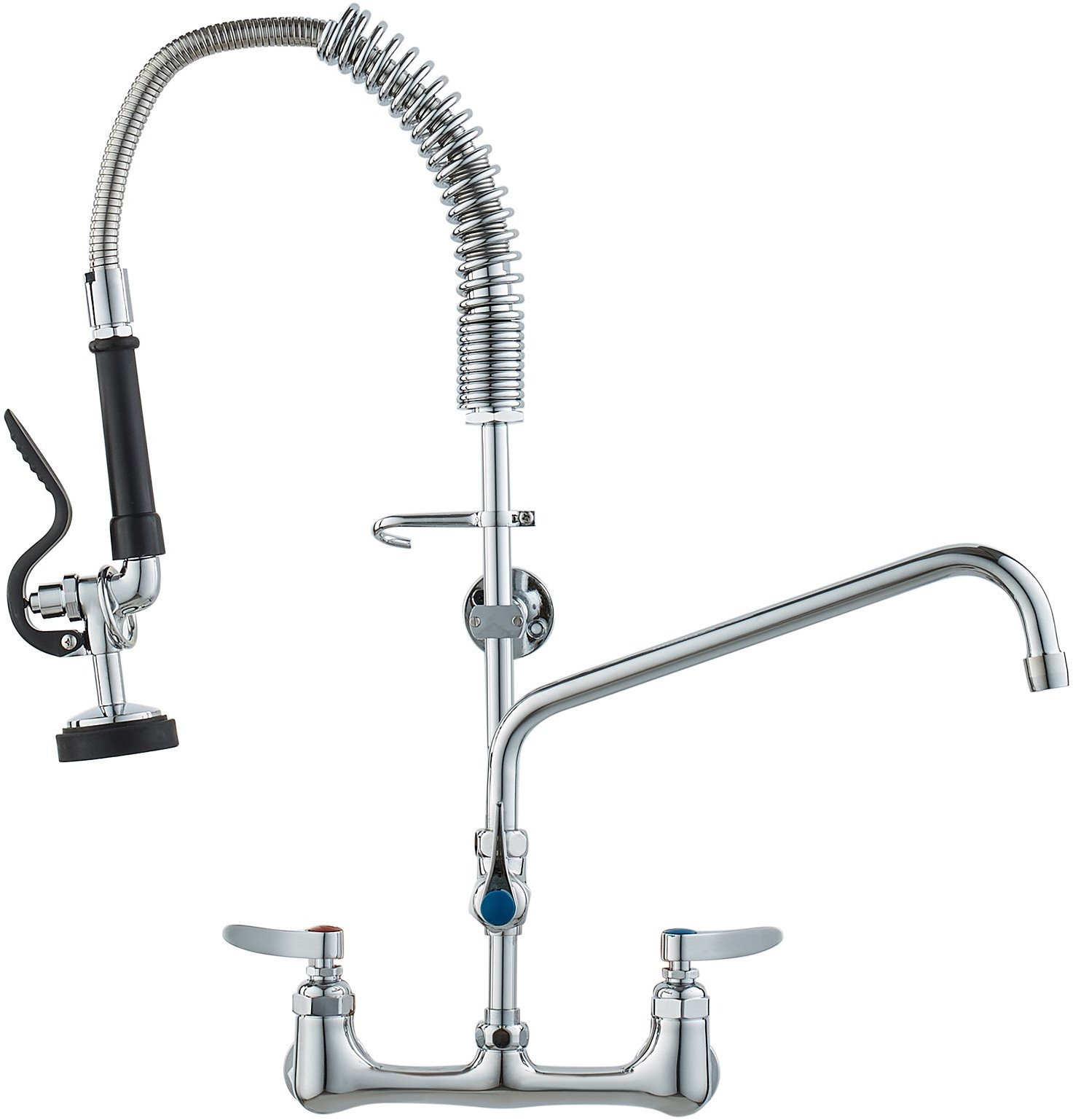 Bateria zlewozmywakowa ścienna 63,5cm z wężownicą do zlewu 1/2/3-komorowego