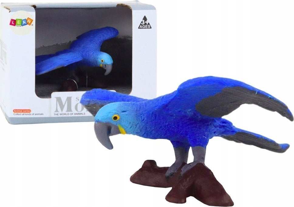 Figurka LeanToys Figurka Papuga Ara niebieska Zwierzęta Świata
