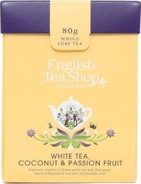 English Tea Shop Herbata biała sypana z kokosem i marakują BIO 80 g English Tea Shop