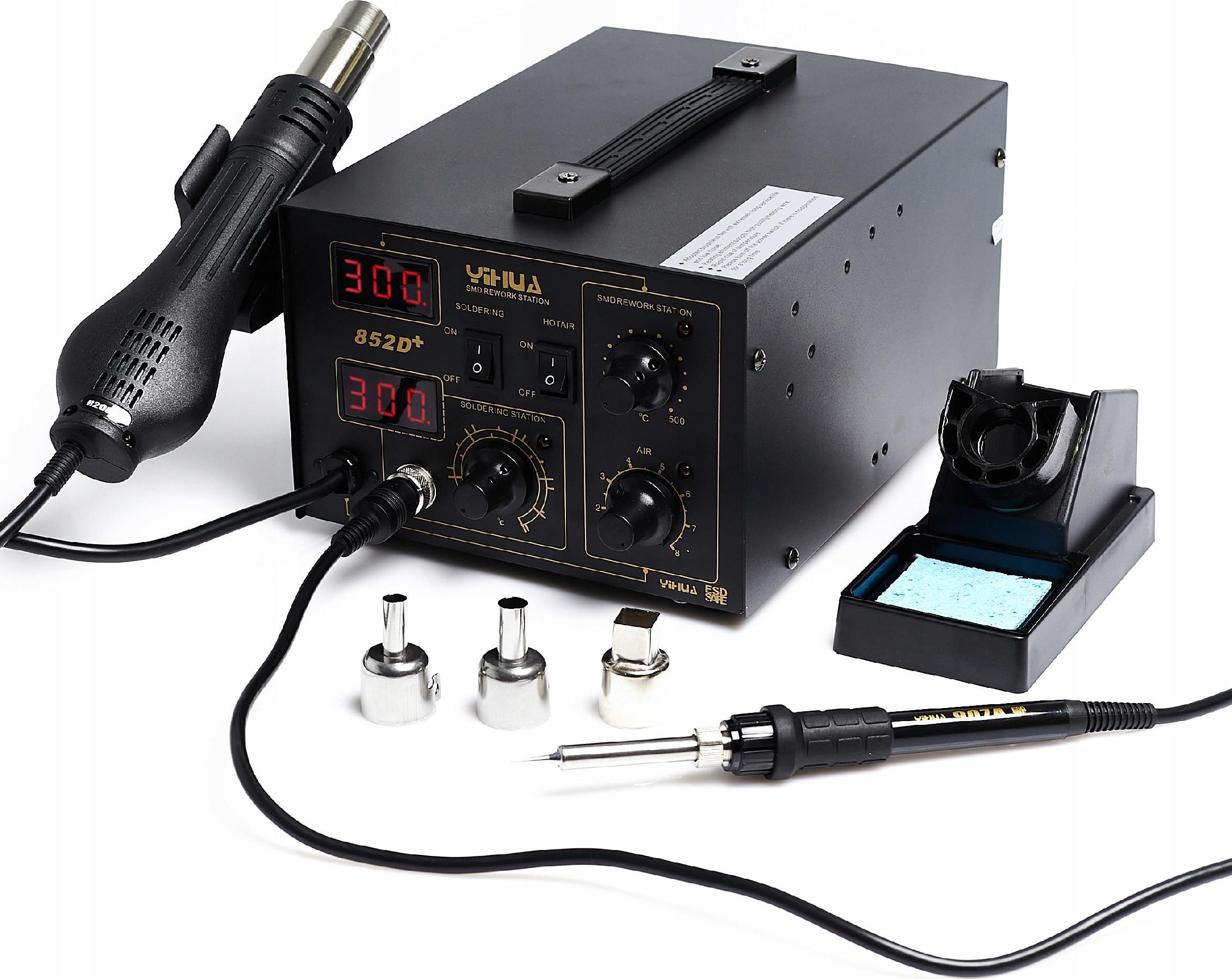 Techrebal Stacja lutownicza Yihua 852D+