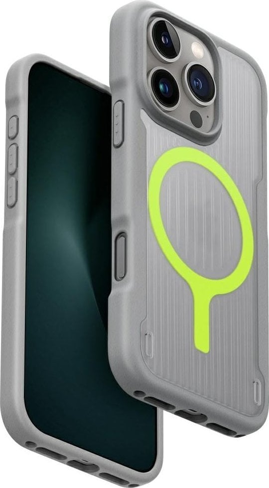 Case UNIQ Combat Active for iPhone 16 Pro Magclick Charging gray