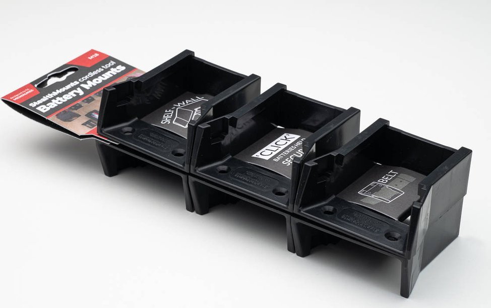 Milwaukee Uchwyty do baterii akumulatorów Milwaukee 18V zestaw 6 sztuk StealthMounts