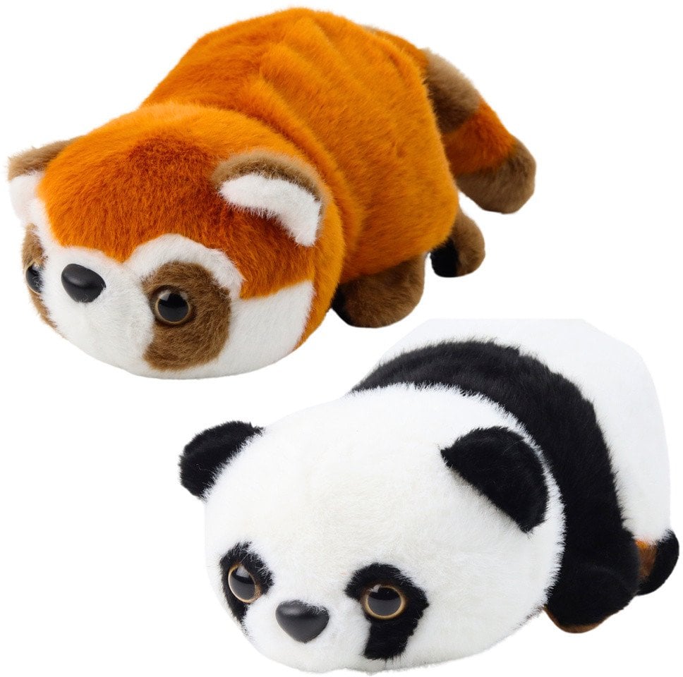 Pluszowa Maskotka Przytulanka Panda Czerwona Klasyczna 2w1 22cm