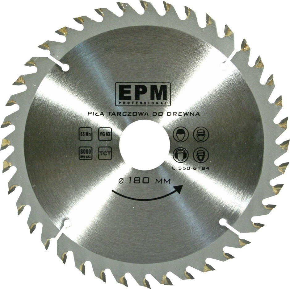 EPM Piła spiekowa 180mm 40 zębów E-550-6184