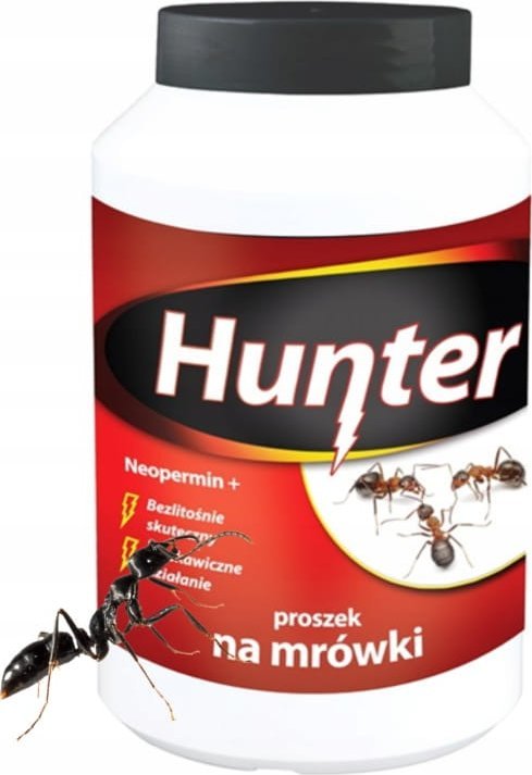 Hunter Proszek na mrówki 100g Skuteczna walka z mrówkami, karaluchami i muchami