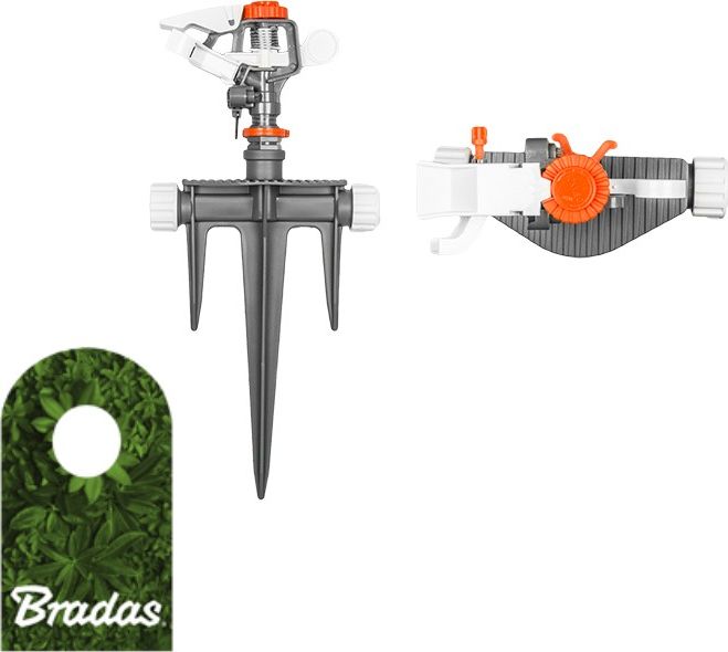 Bradas Zraszacz ogrodowy pulsacyjny na kolcu trójzębnym BRADAS 3232