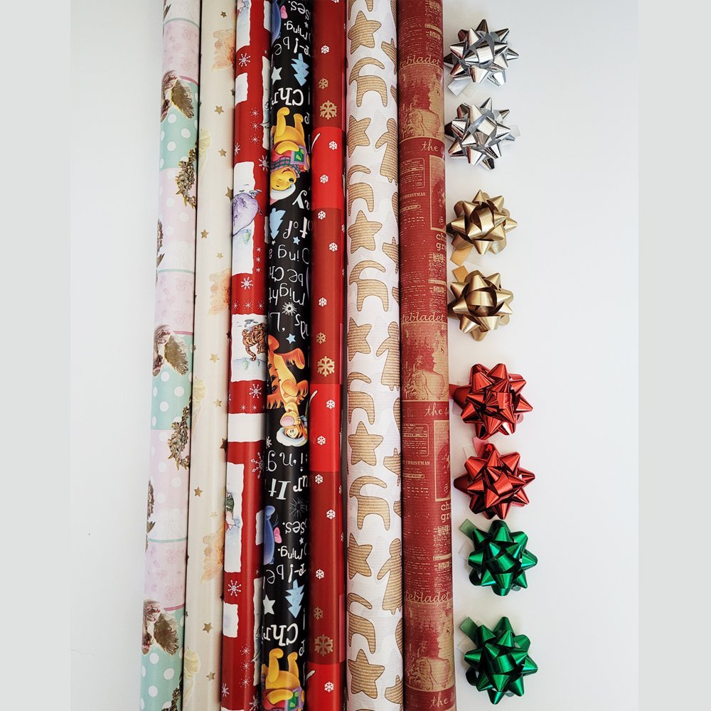 Fastima Zestaw do pakowania prezentów 70cmx2m 7szt ZST41