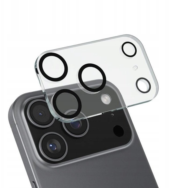 Crong Lens Shield - Szkło na aparat i obiektyw iPhone 17 Pro