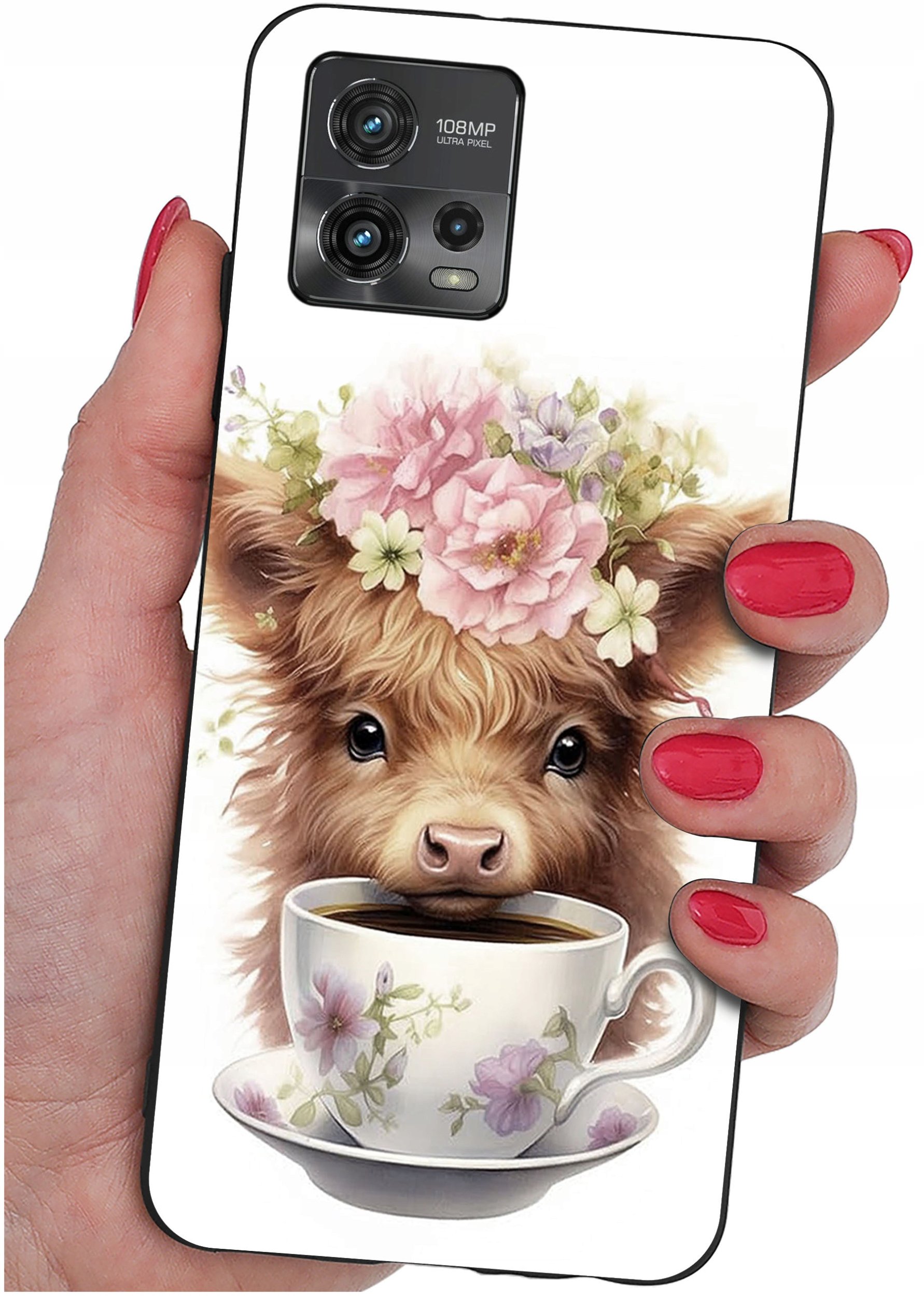 Etui do Motorola Moto G72 WZORY |SILIKONOWE MATT CASE + SZKŁO 9H