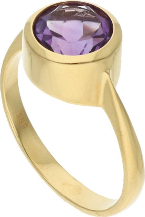 Rosanto Złoty pierścionek z ametystem roz. 15 585 14k
