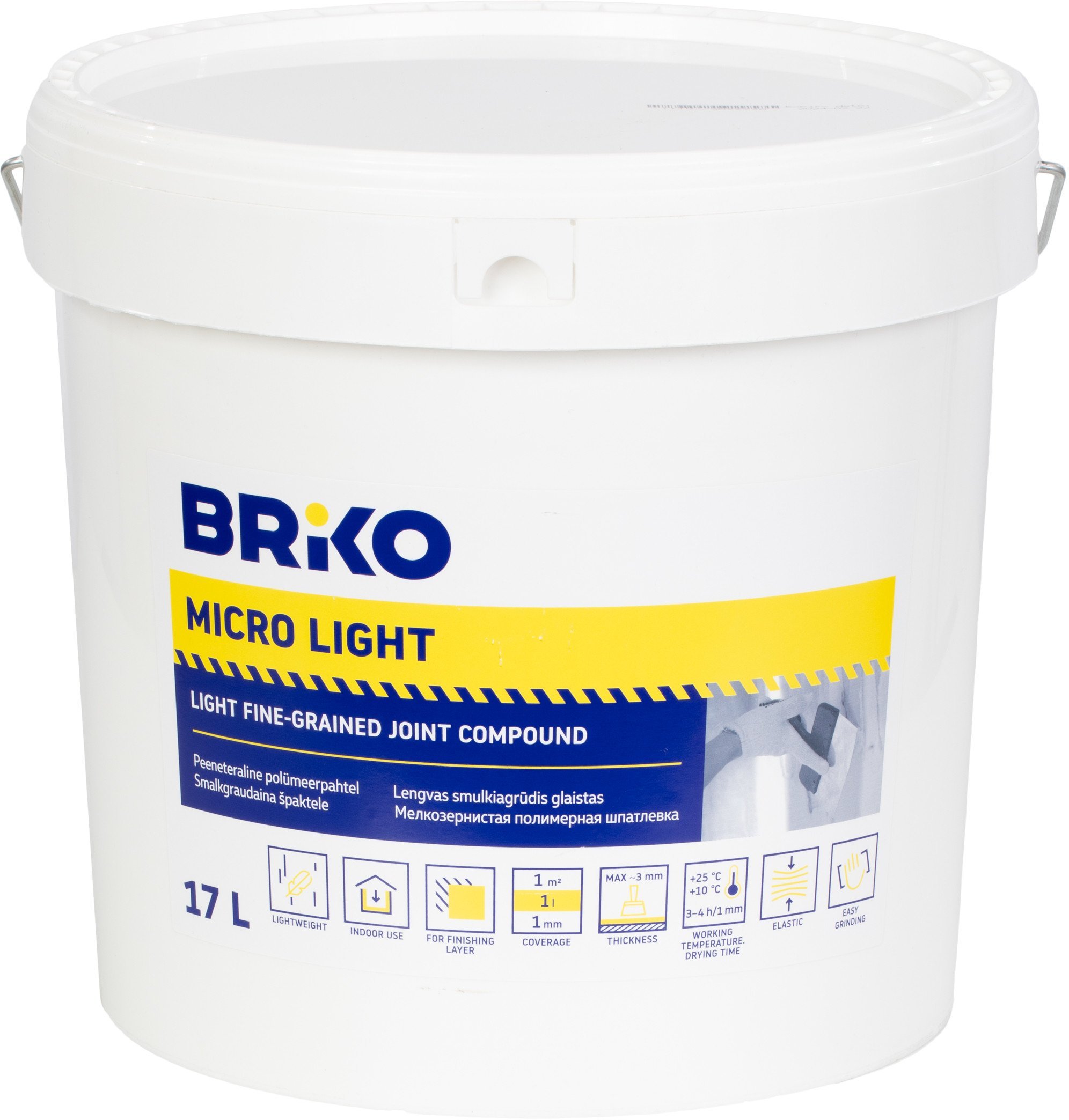 PUTTY BRIKO MICRO LIGHT 17L BUCKET