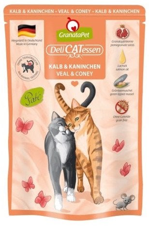 GranataPet DeliCatessen cielęcina i królik karma mokra dla kota 85g