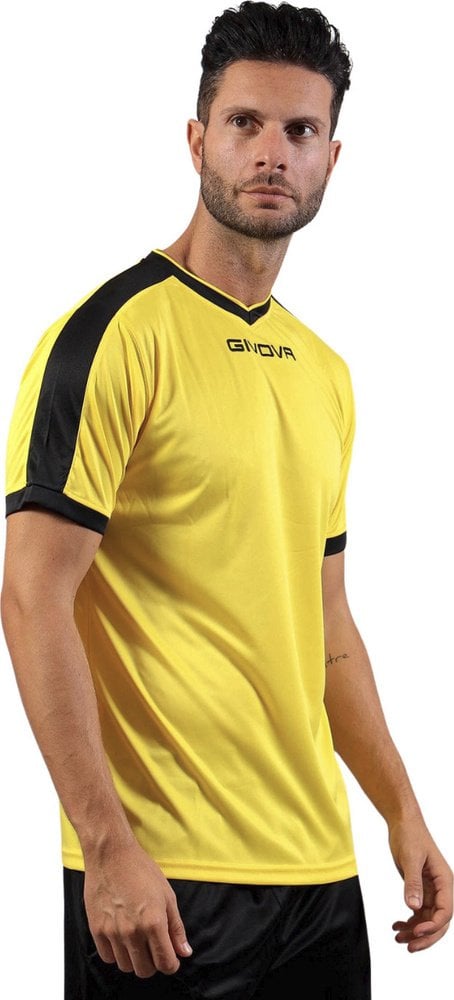 Givova Koszulka Revolution Interlock yellow-black MAC04 0710 S