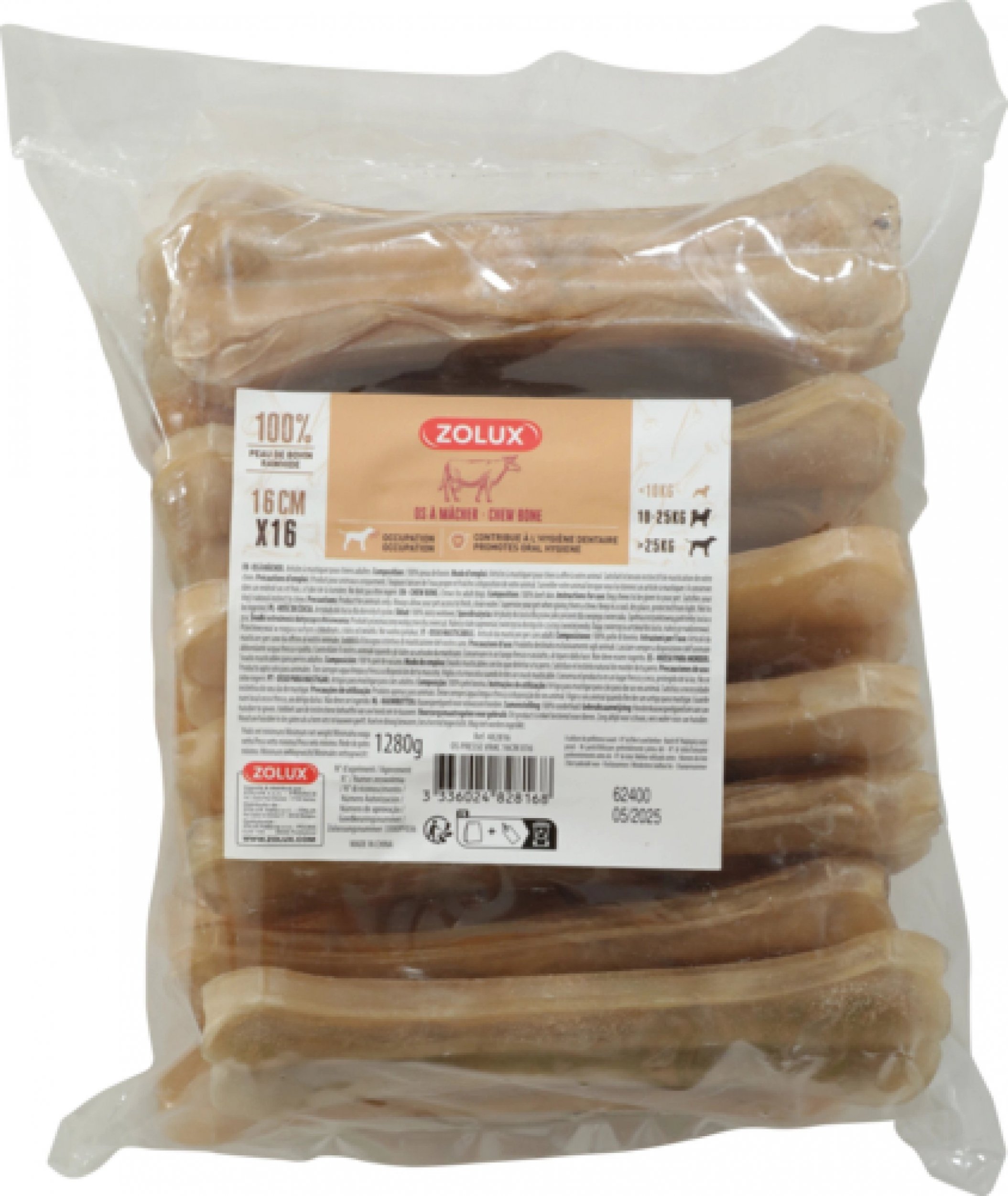 Zolux ZOLUX Kość prasowana 16 cm x 18