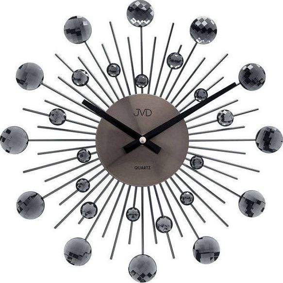 JVD Zegar ścienny JVD HT111.3 z kryształkami, średnica 36 cm
