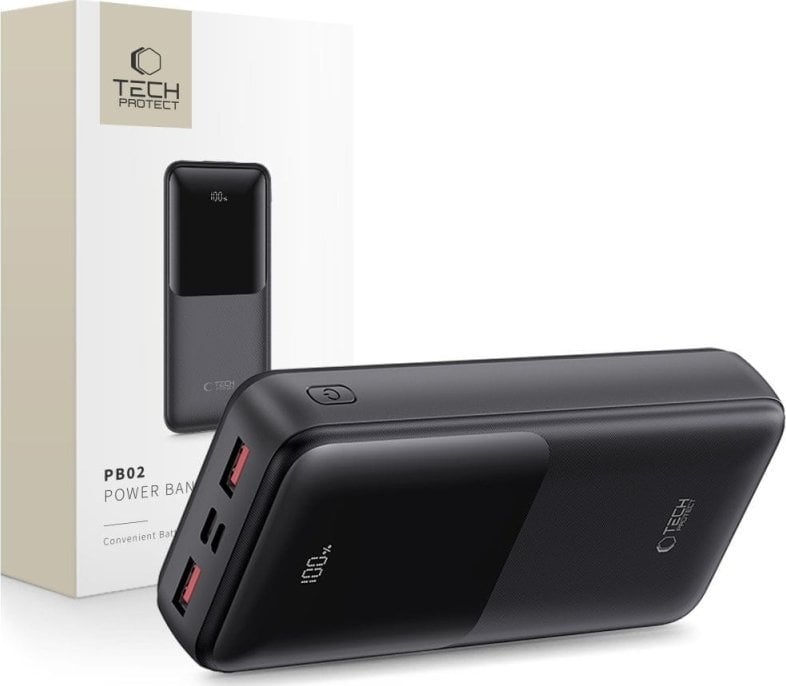 TECH-PROTECT PB02 POWER BANK 20000MAH 22.5W BLACK