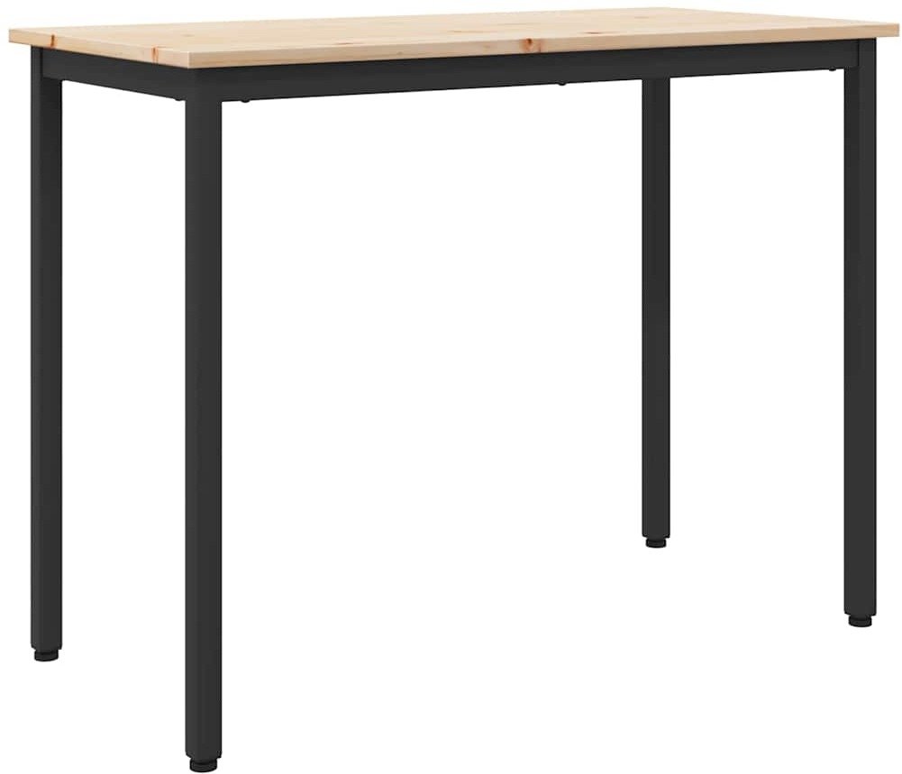vidaXL stół 100 x 50 x 77 cm Drewno inżynieryjne i stal