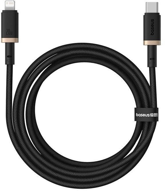 Kabel USB Baseus USB-C - Lightning 2 m Czarny (P10377800U01-02)