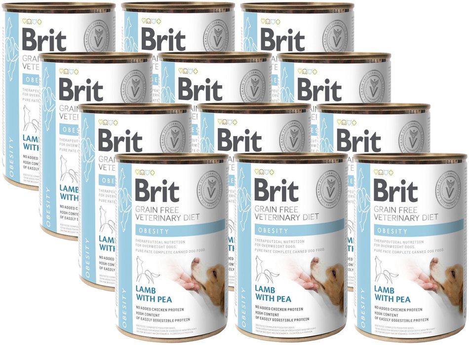 BRIT GF Veterinary Diets Dog Obesity 12x400g - karma mokra dla psa