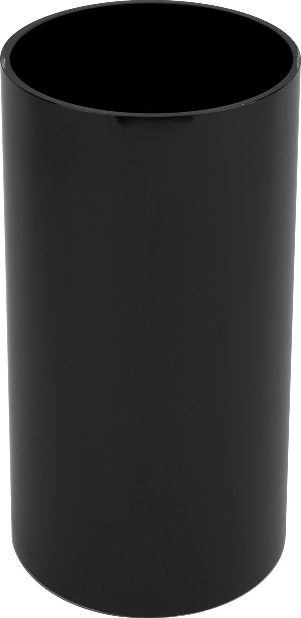 Witek Home Wazon szklany Cylinder 30 cm czarny