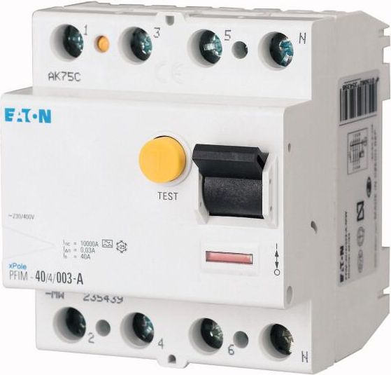 Eaton Wyłącznik różnicowo-prądowy 4P 40A 0,03A typ A PFIM-40003-A-MW (235439)