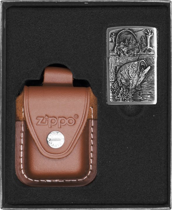 Zestaw ZIPPO Zapalniczka FISHING EMBLEM Prezentowy No2