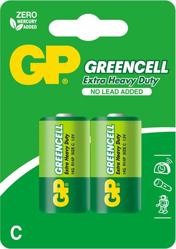 GP Bateria Greencell C / R14 2 szt.