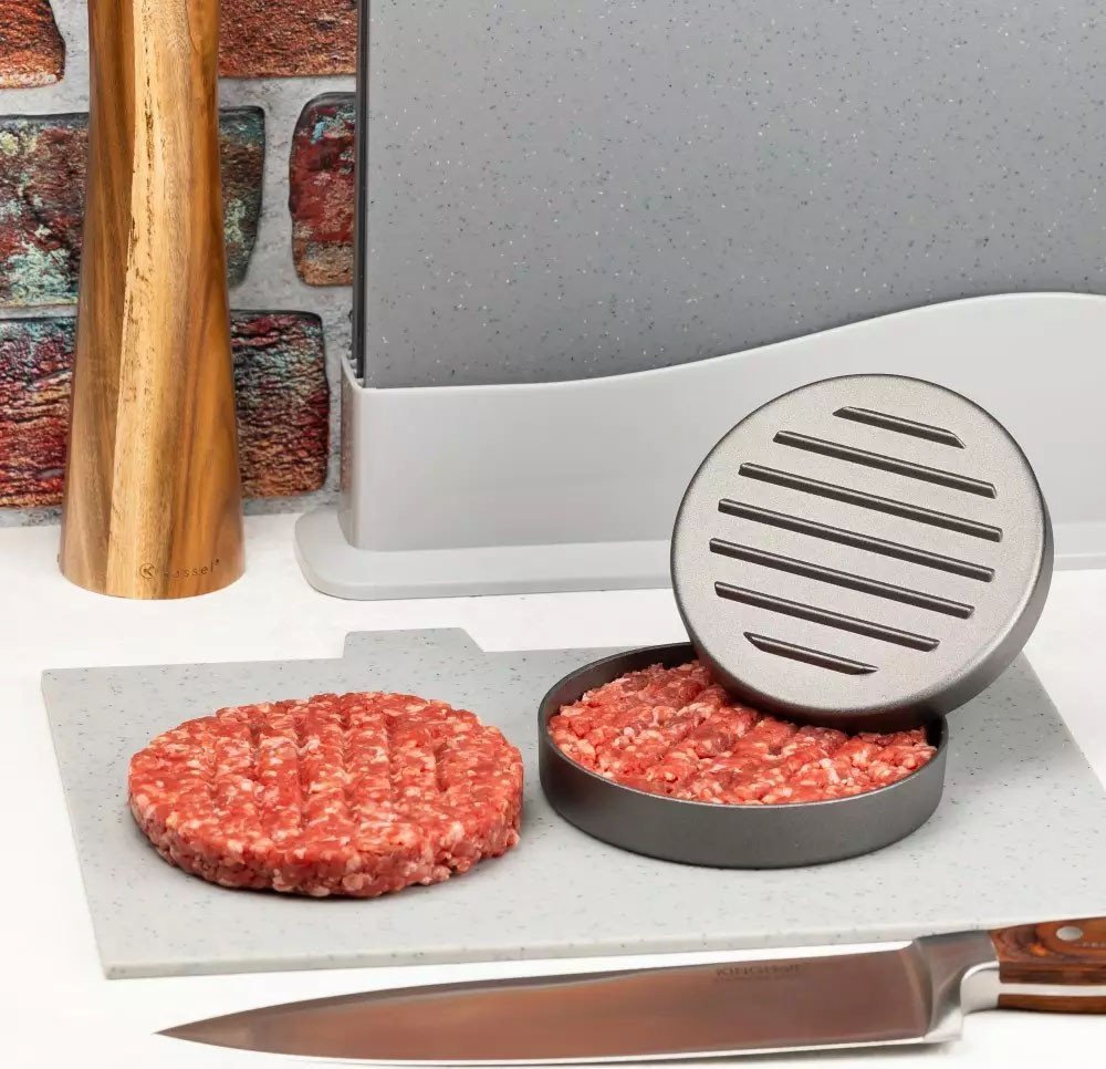 KingHoff Praska do mięsa na hamburgery wyciskarka 12 cm KINGHoff KH 1740