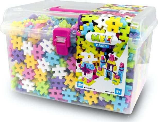 Meli Klocki Meli Pink Basic Travel Box 1000 el.