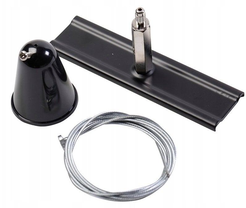 GTV Zestaw do zwieszenia szynoprzewodu 3-fazowego X-RAIL - mocowanie sufitowe, linka 1,5m, mocowanie 120