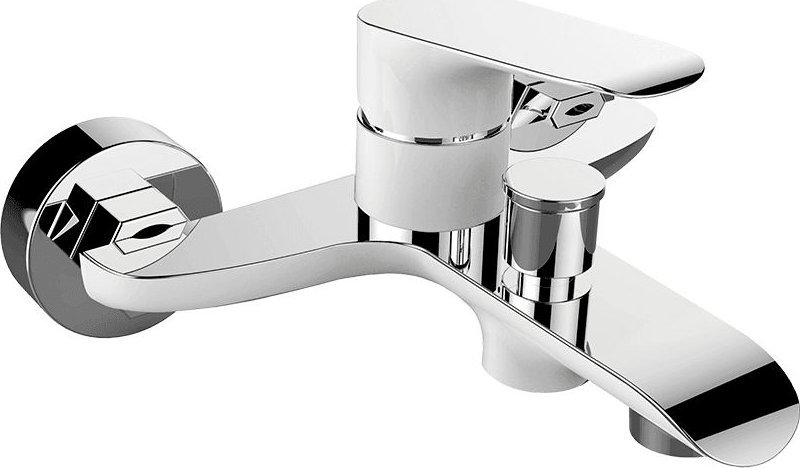 Bateria wannowa Laveo LAVEO Alea - bateria wannowa ścienna bez zestawu natryskowego