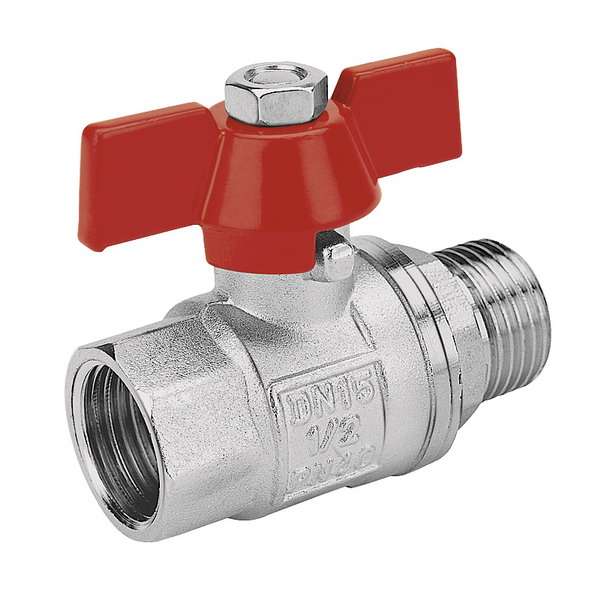 Ferro Zawór kulowy nakrętno-wkrętny 1/2" KM11