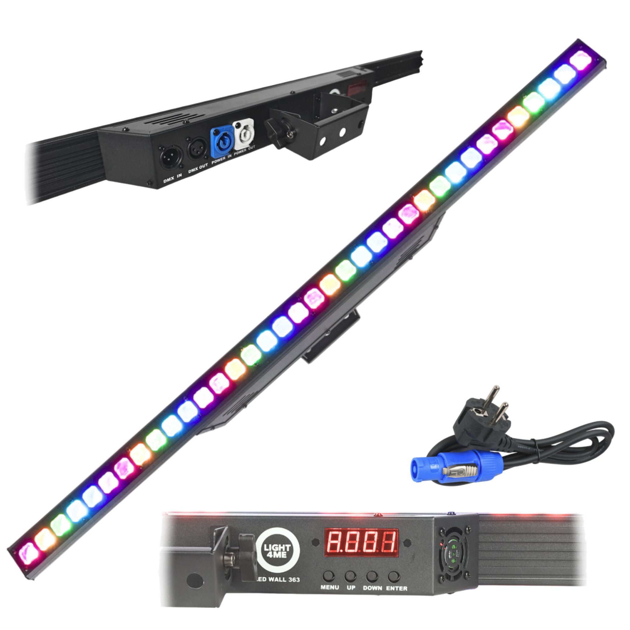 Lampa studyjna LIGHT4ME LED WALL listwa oświetleniowa DMX dekoracja światłem 36x3W RGB SMD