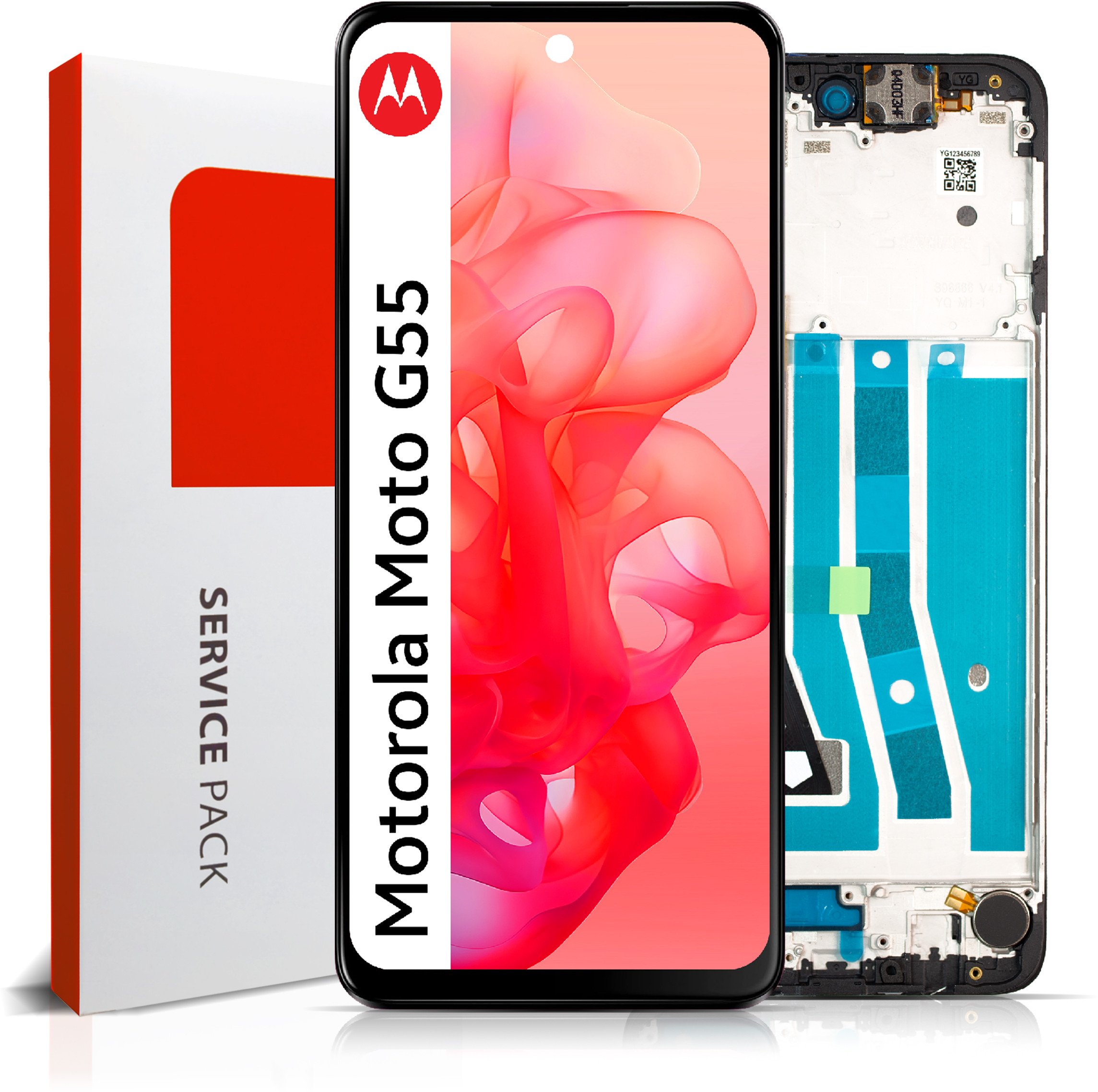 Wyświetlacz do Motorola Moto G55 Ekran LCD Ramka Oryginał Zila XT2435-2 (5904858346868)