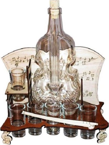 Anapol Karafka do wódki 0,5 l Wiolonczela + 6 kieliszki