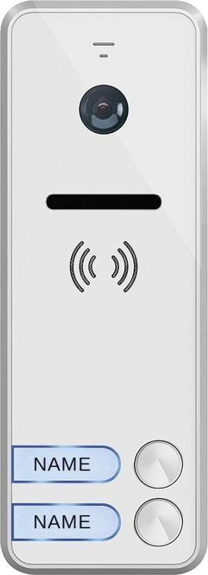 Orno Wideo kaseta 2-rodzinna z kamerą szerokokątną, kolor, wandaloodporna, diody LED, do zastosowania w systemach VIBELL