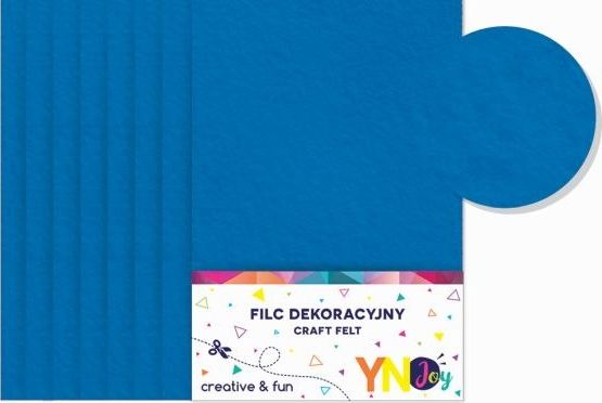 Interdruk Filc dekoracyjny YNJ niebieski 8szt. Interdruk Galanteria