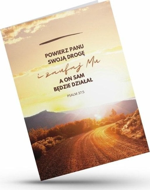 Karnet - Powierz Panu swoją drogę - zachód słońca