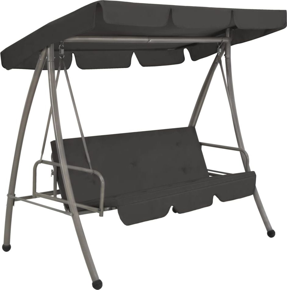 Elior Huśtawka ogrodowa z baldachimem grafitowa Swing (E3778)