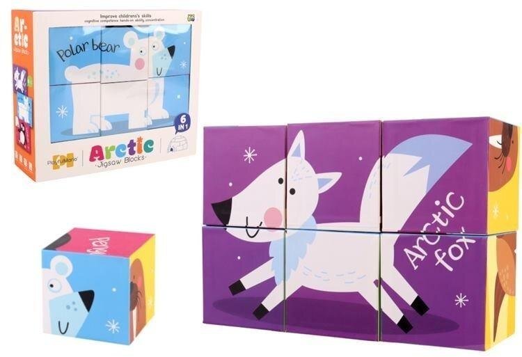 Klocki puzzle dla dzieci 6el MIX