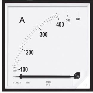 Lumel Amperomierz analogowy 96x96 N IP50 E416 100A 100/5 pozycja pracy C3 K=90 st. bez atestu KJ (EA19N E41600000000)