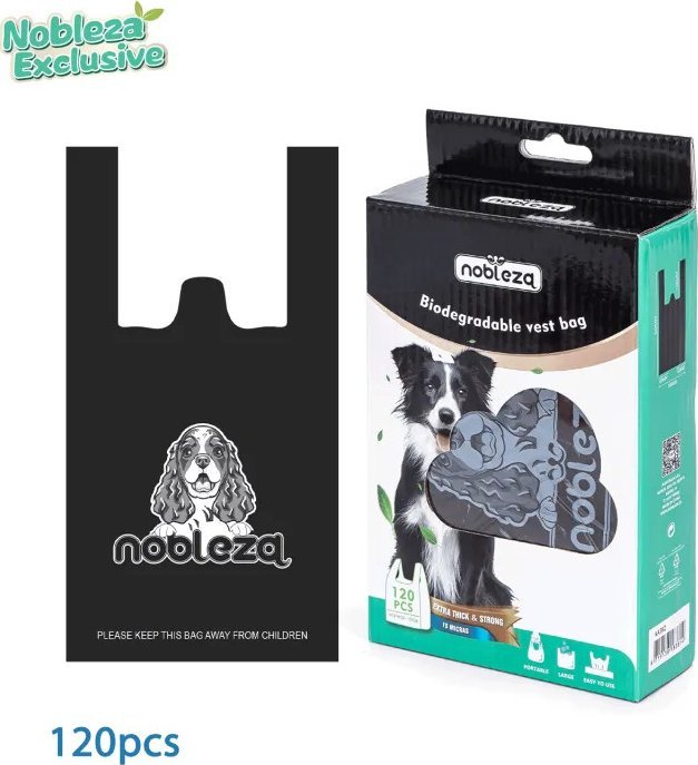 Nobleza Nobleza Exclusive biodegradowalne woreczki w pudełku na odpady Nobleza Exclusive biodegradowalne woreczki w pudełku na odpady